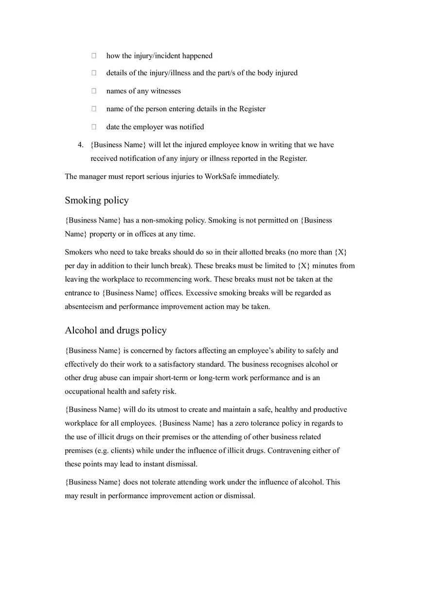 HR Policy and Procedure Manual Template Part 3 - Page 11