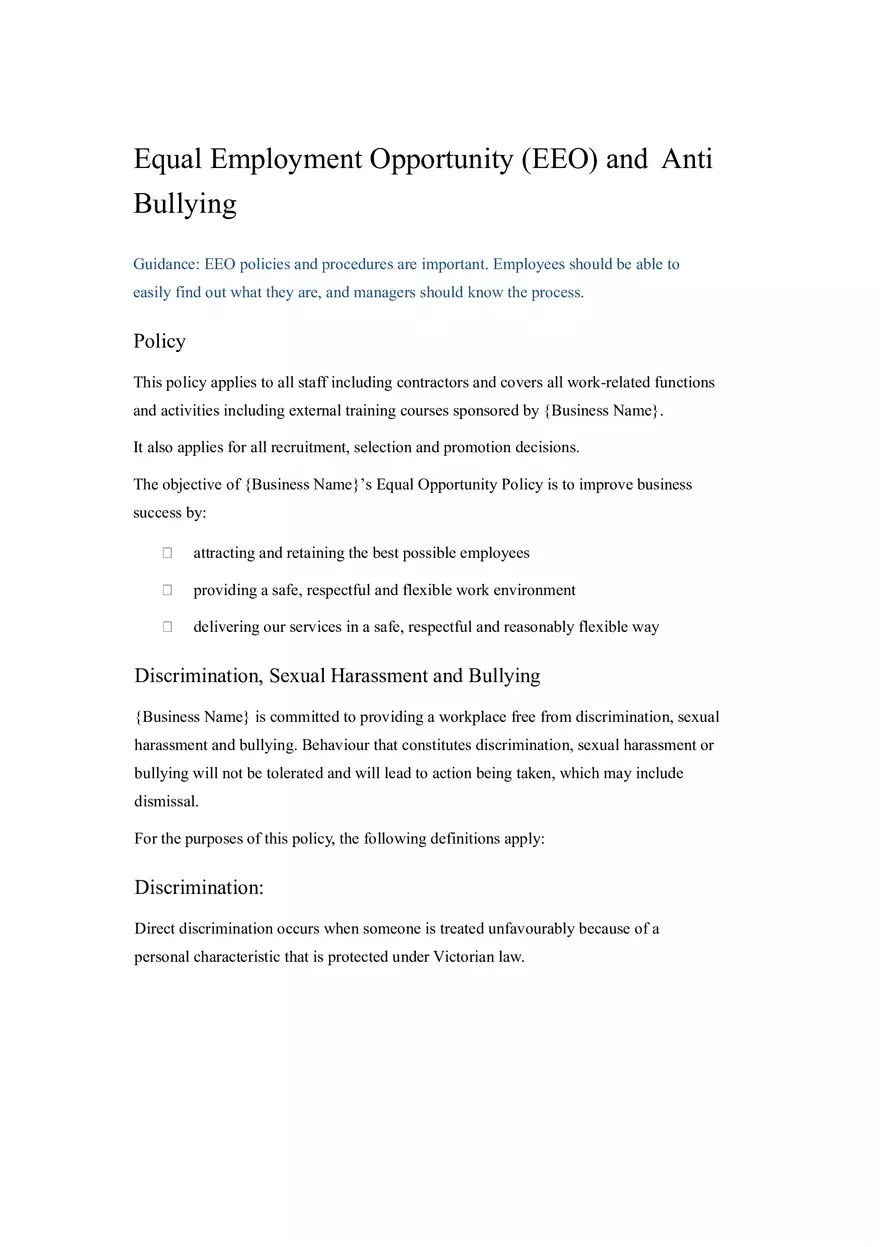 HR Policy and Procedure Manual Template Part 3 - Page 13