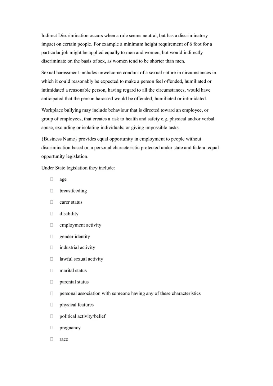 HR Policy and Procedure Manual Template Part 3 - Page 14