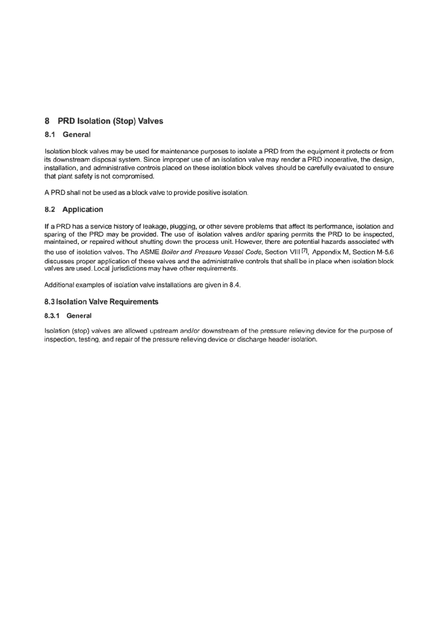 Sizing, Selection, and lnstallation of Pressure-relieving Devices (Installation) Part 3 - Page 1