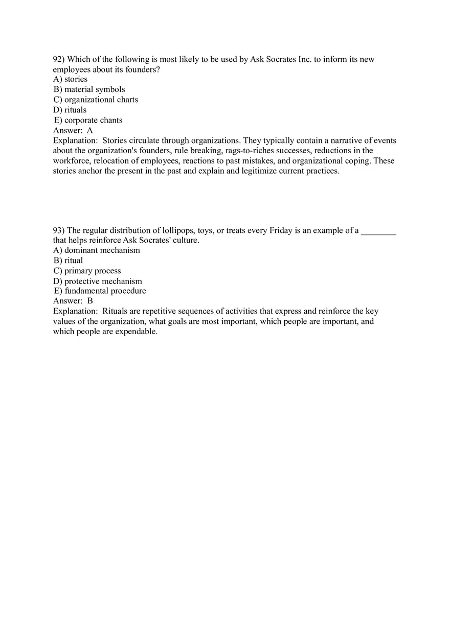 Organizational Culture Answer Key Part 4 - Page 13