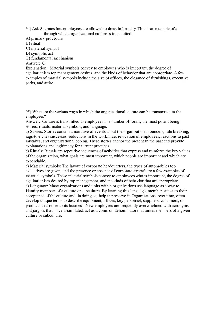 Organizational Culture Answer Key Part 4 - Page 14