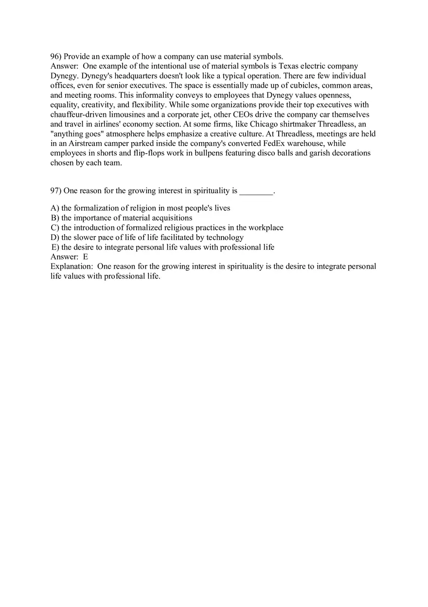Organizational Culture Answer Key Part 4 - Page 15