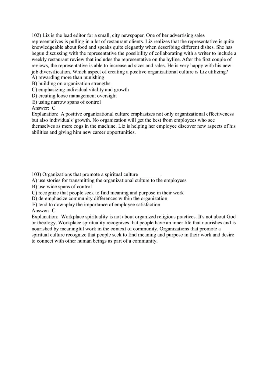 Organizational Culture Answer Key Part 4 - Page 3