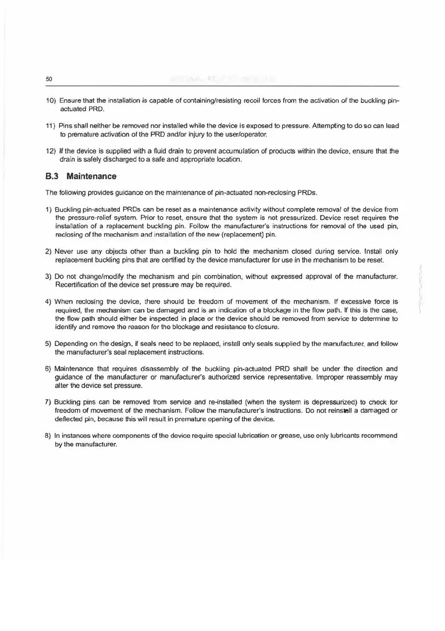Sizing, Selection, and lnstallation of Pressure-relieving Devices (Installation) Part 5 - Page 9