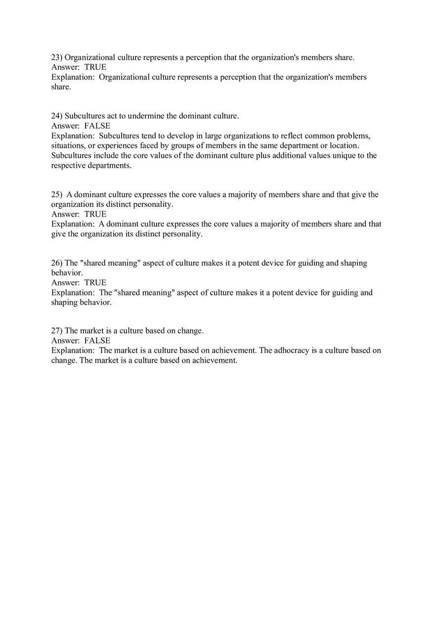 Organizational Culture Answer Key Part 1 - Page 10