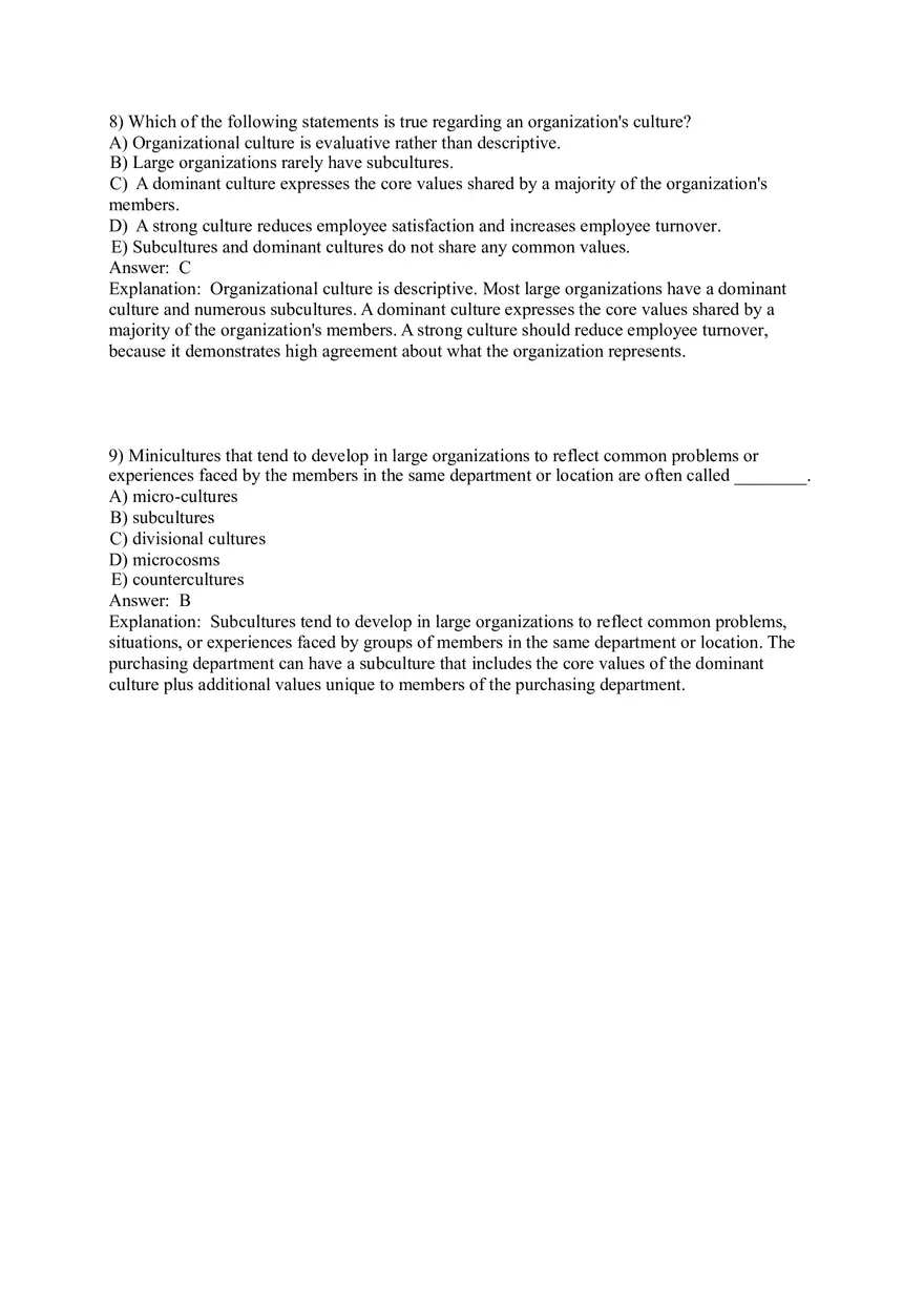 Organizational Culture Answer Key Part 1 - Page 4
