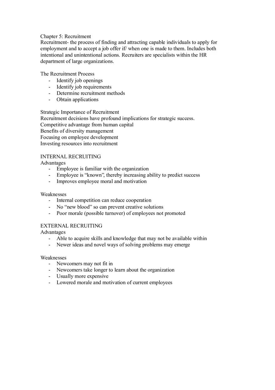 Strategic Human Resource Management Chapters 4-6 - Page 7