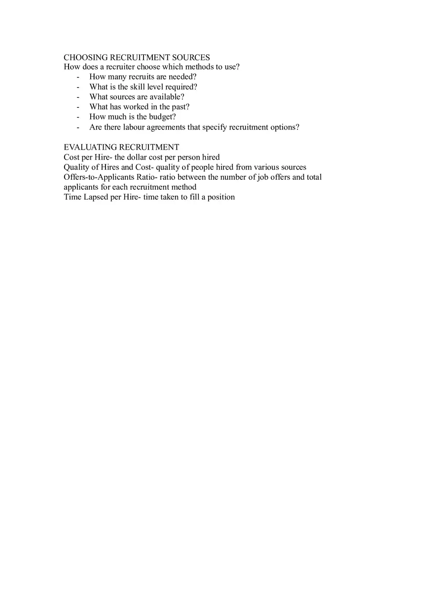 Strategic Human Resource Management Chapters 4-6 - Page 9