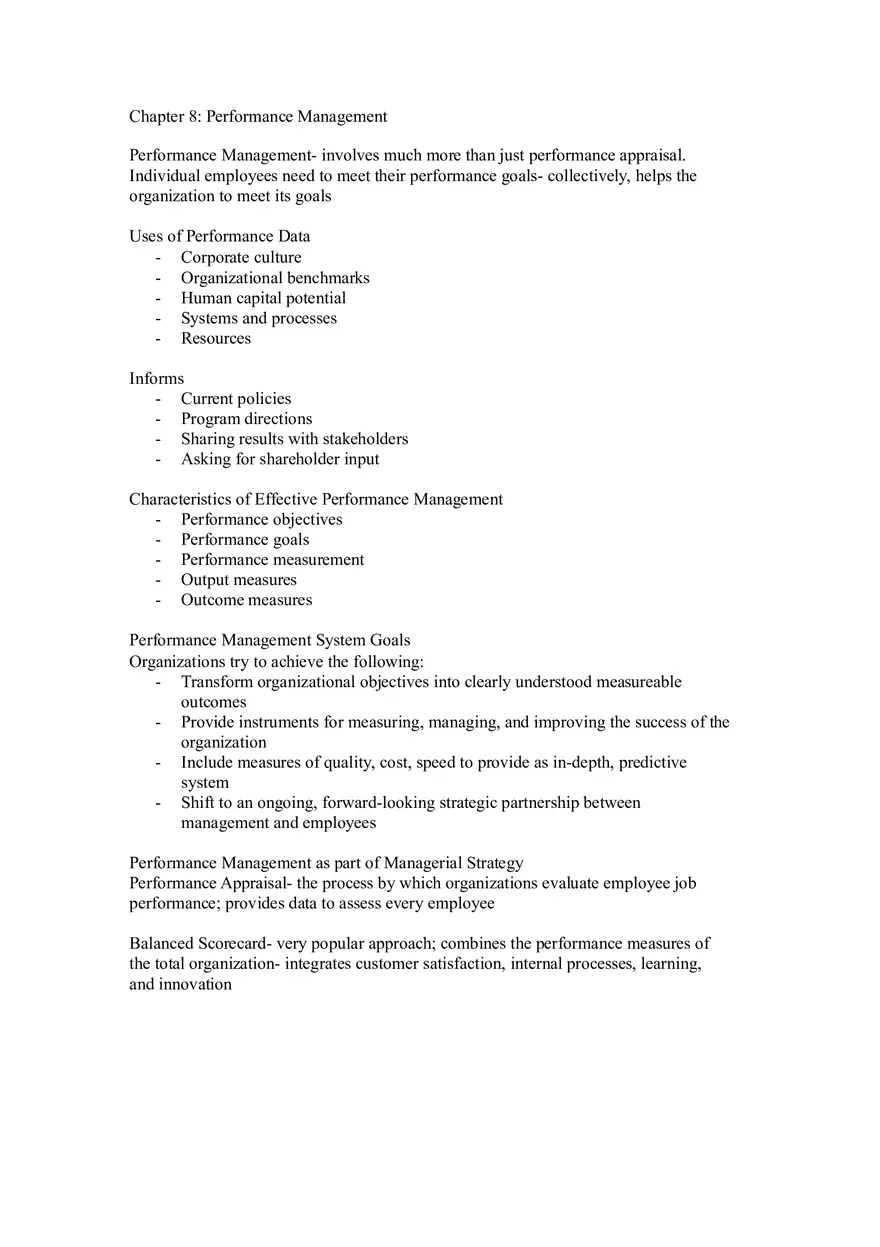 Strategic Human Resource Management Chapters 7-9 - Page 7