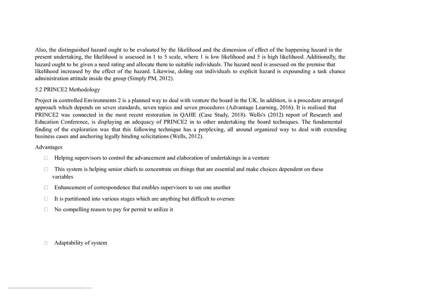 Project Management Report - Page 5