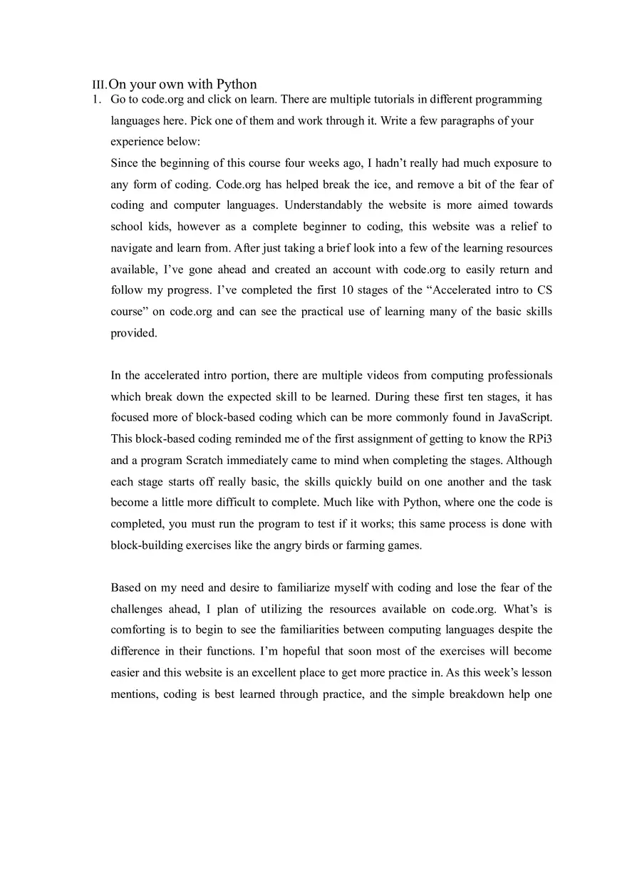 Information Sciences Lab - Python Programming - Page 8