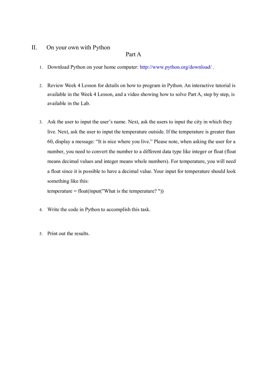 Information Sciences Lab - Python Programming - Page 5