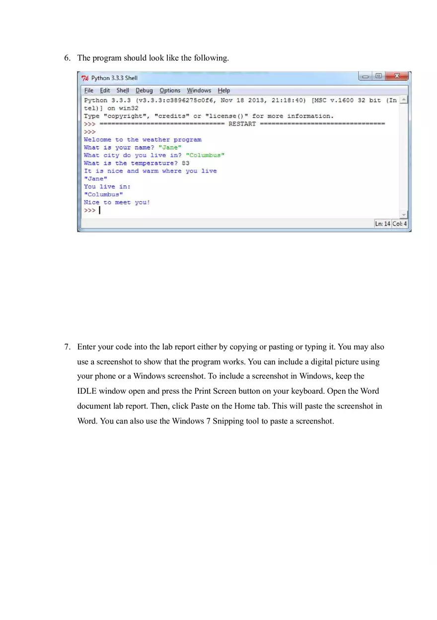 Information Sciences Lab - Python Programming - Page 6