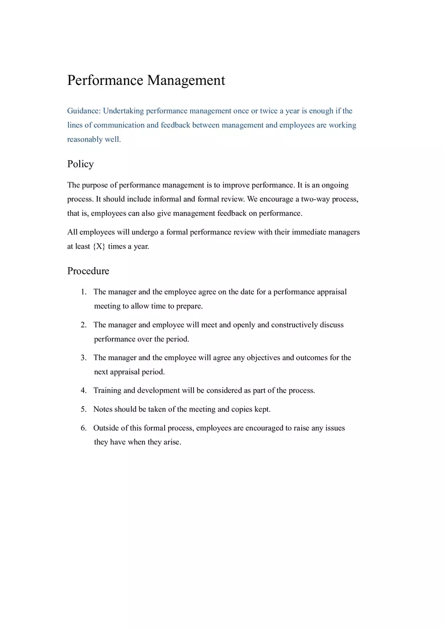 HR Policy and Procedure Manual Template Part 5 - Page 2
