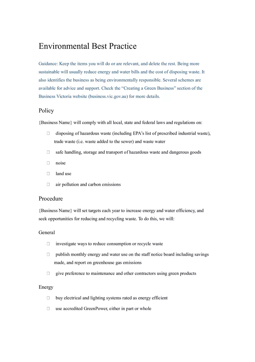 HR Policy and Procedure Manual Template Part 5 - Page 3