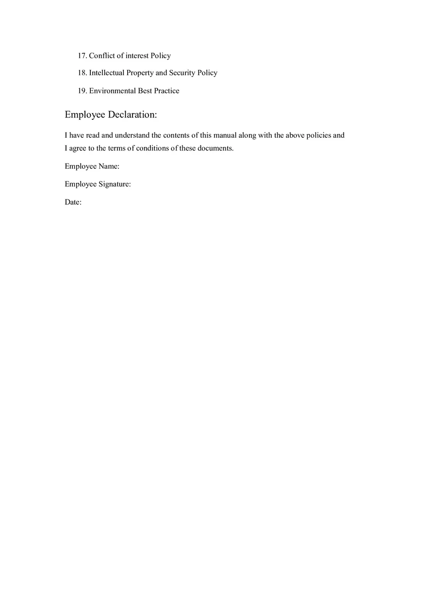 HR Policy and Procedure Manual Template Part 5 - Page 6