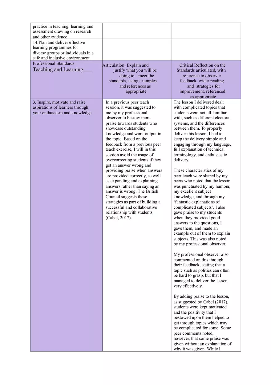 Assignment One - PGCE in Further Education and Training - Page 4