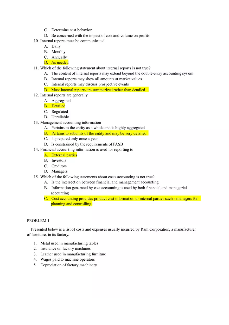 Bachelor of Science in Accountancy Multiple Choice - Page 2