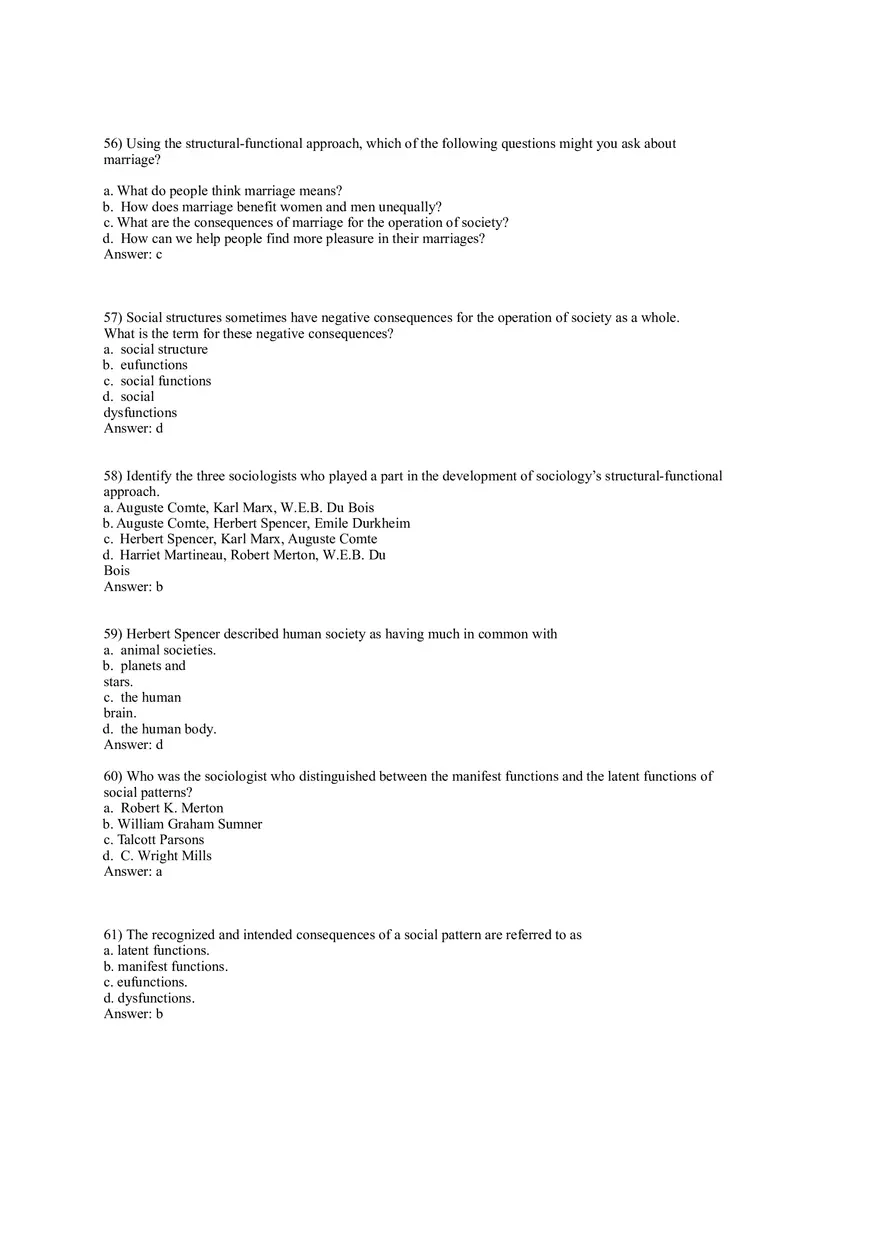 Test Bank for Macionis, Gerber, Sociology, Ninth Canadian Edition Part 1 - Page 10