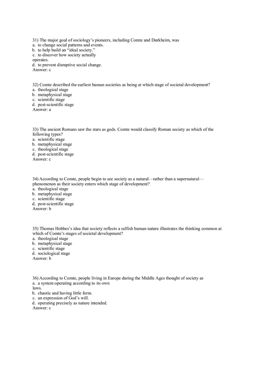 Test Bank for Macionis, Gerber, Sociology, Ninth Canadian Edition Part 1 - Page 6