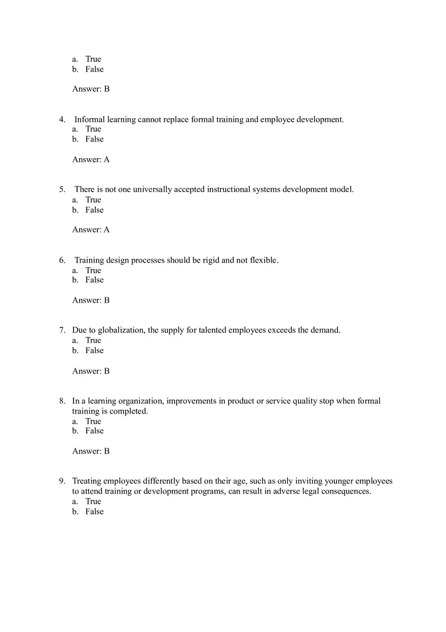 Introduction to Employee Training and Development - Page 9