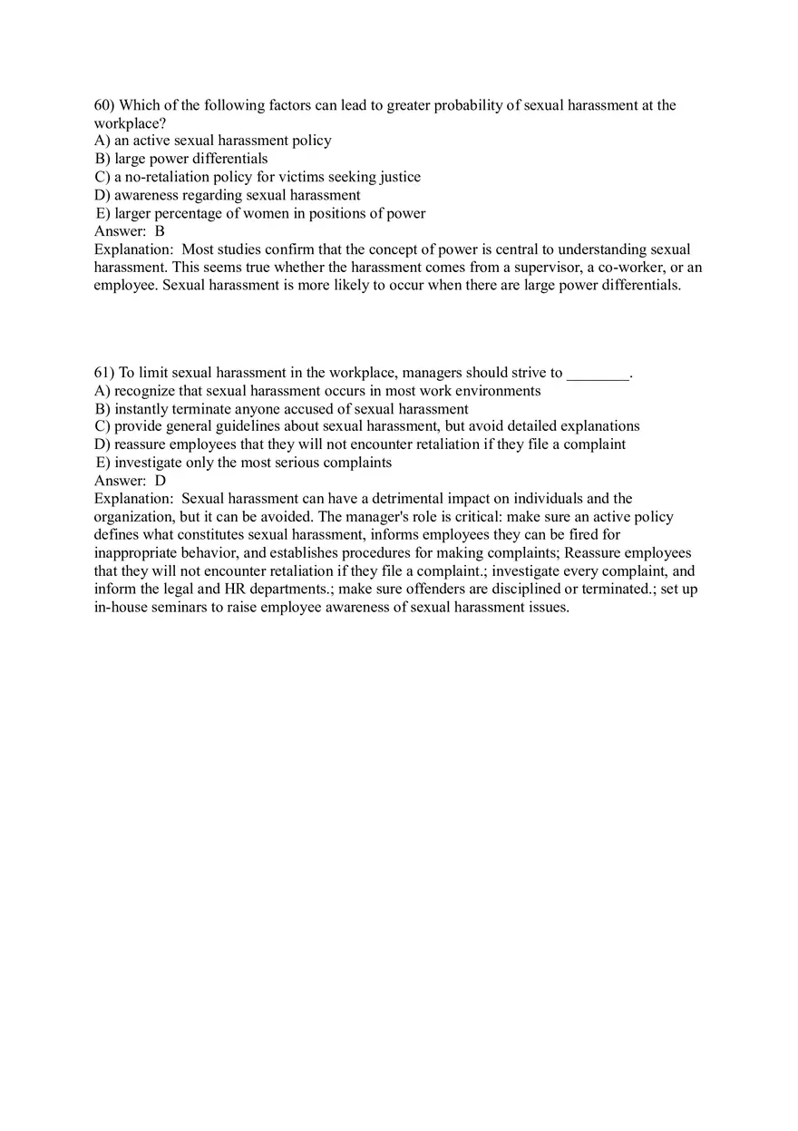 Organizational Behavior (Leadership) Answer Key Part 5 - Page 4