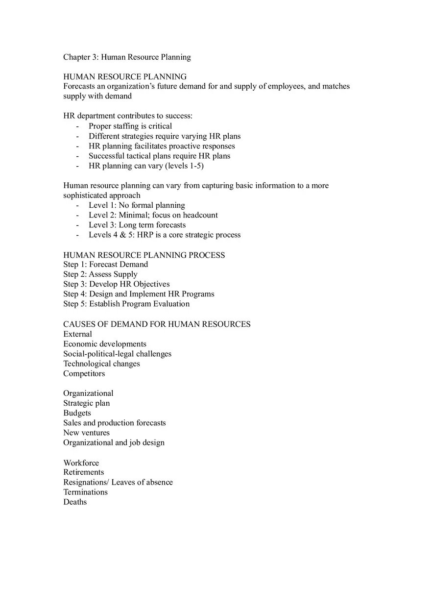 Strategic Human Resource Management Chapters 1-3 - Page 8