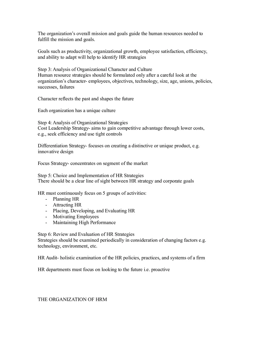 Strategic Human Resource Management Chapters 1-3 - Page 3