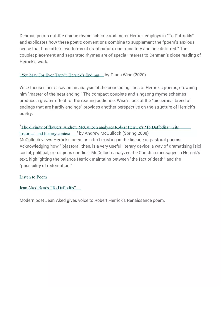 Analysis of Daffodils by William Wordsworth - Page 7