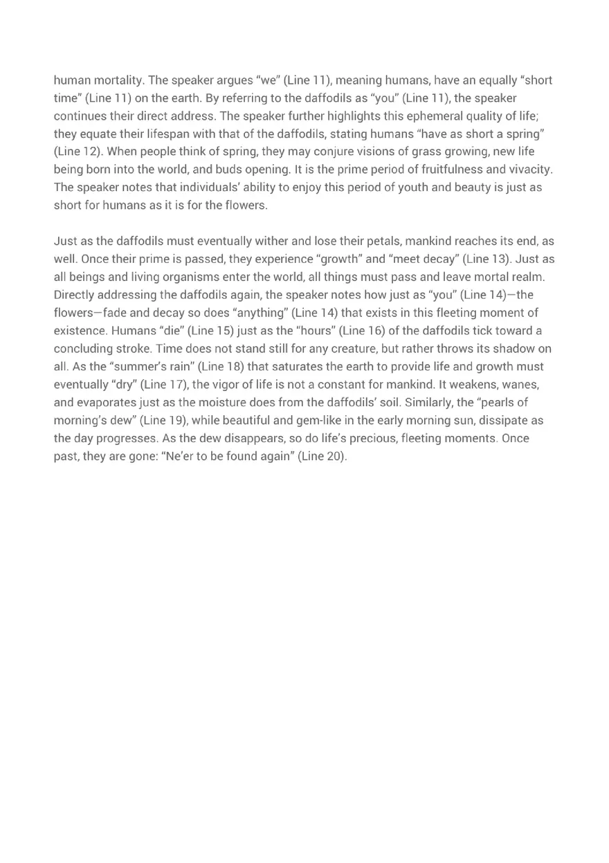 Analysis of Daffodils by William Wordsworth - Page 10