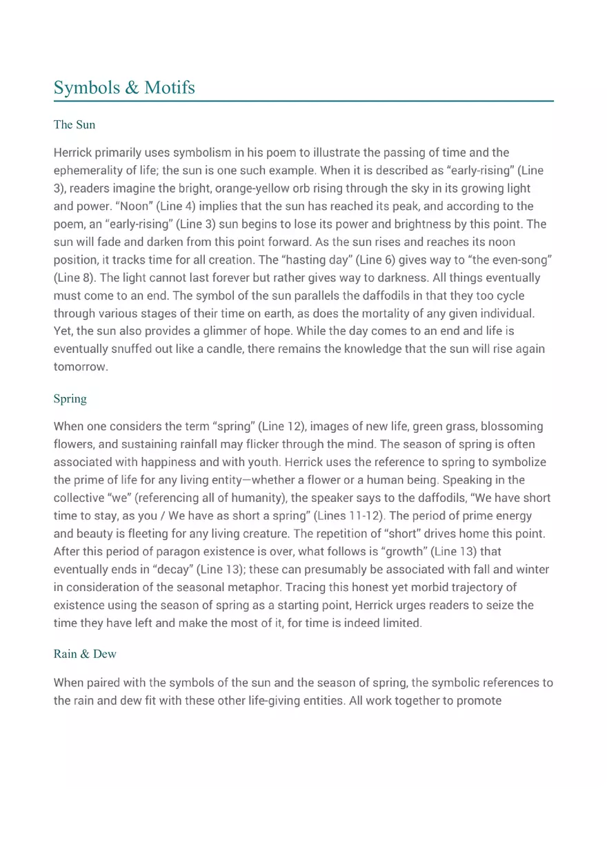 Analysis of Daffodils by William Wordsworth - Page 15