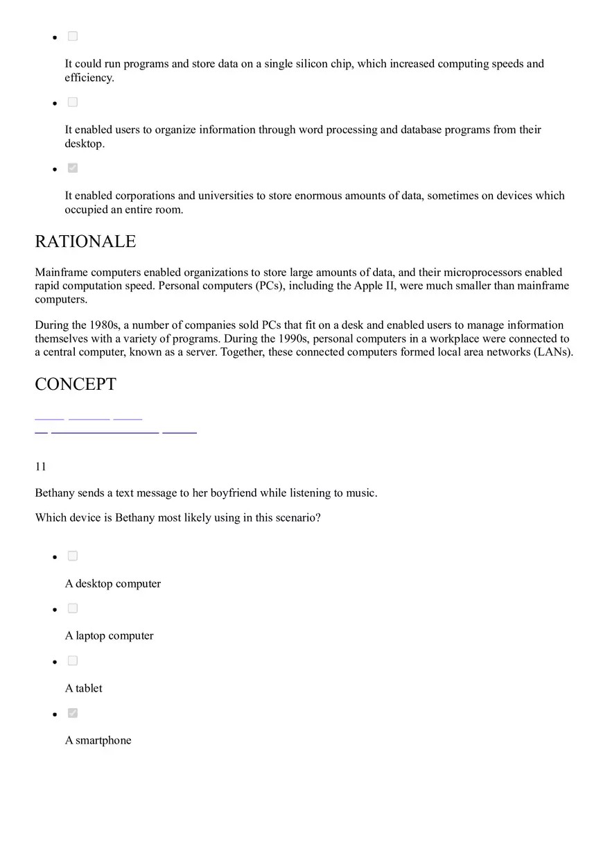 Sophia IT Milestone 1 Correct Answers - Page 11