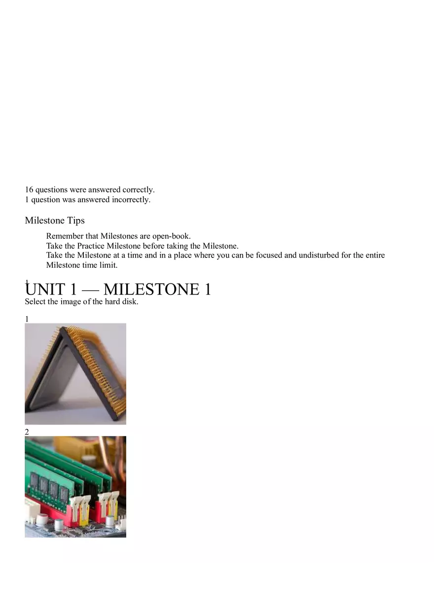 Sophia IT Milestone 1 Correct Answers - Page 1
