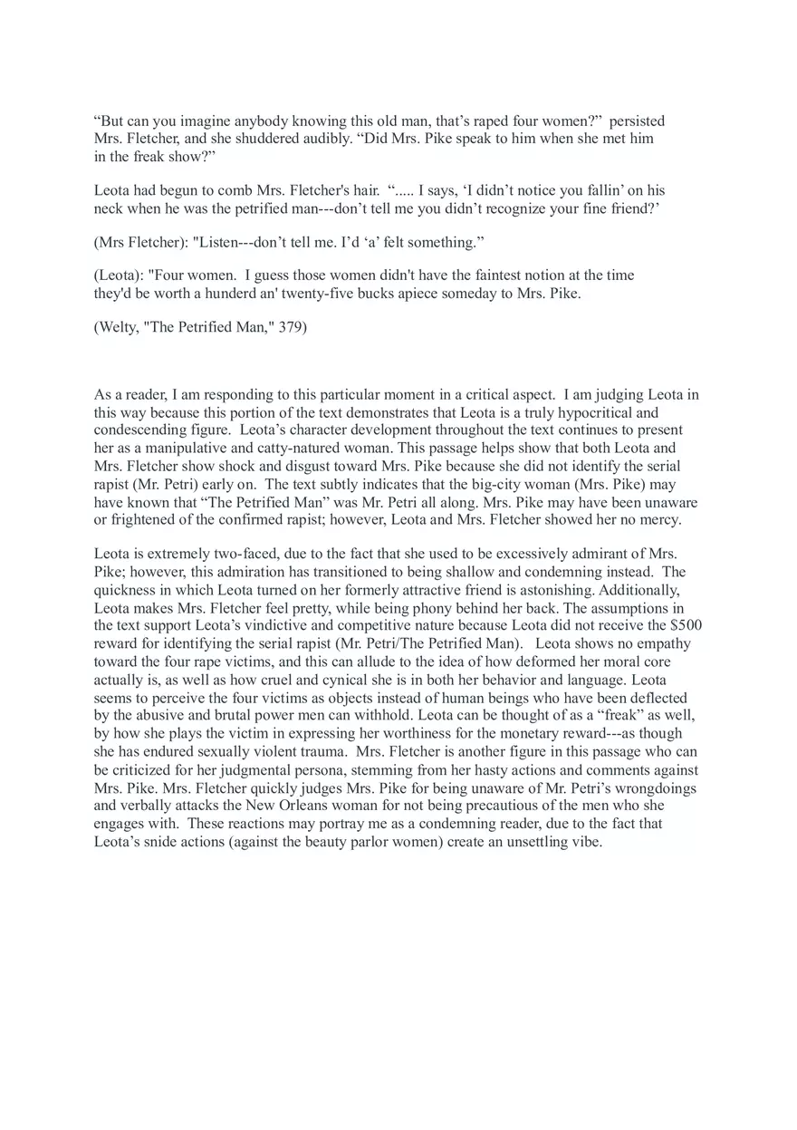 Petrified Man - Welty - Page 1