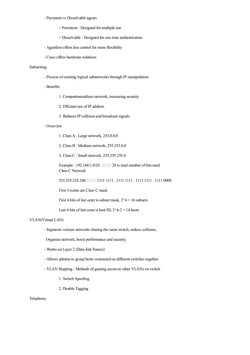 Security+ Study Guide Part 2 - Page 5