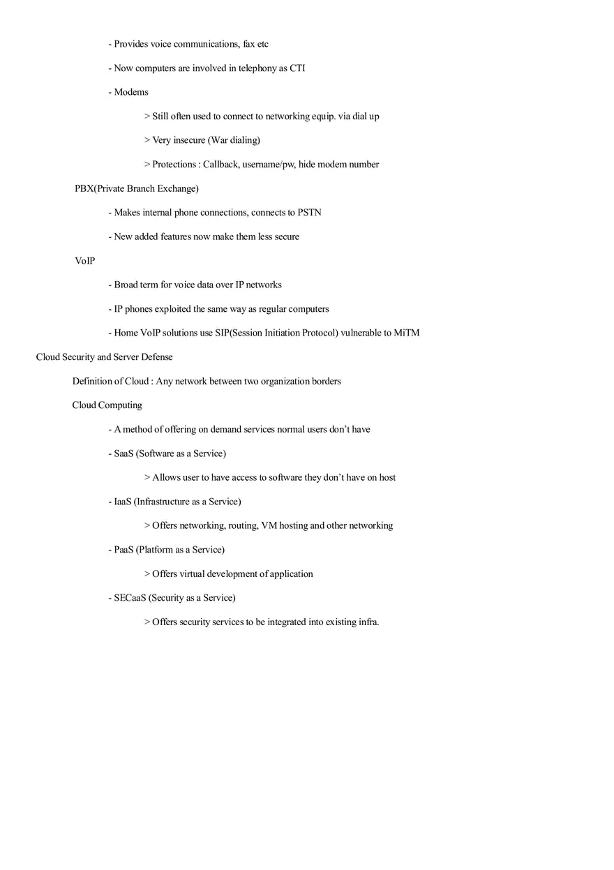 Security+ Study Guide Part 2 - Page 6