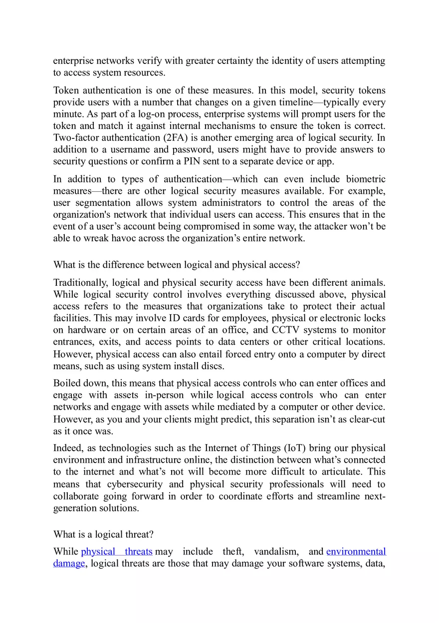 Potential Security Threats to Computer Systems - Page 9