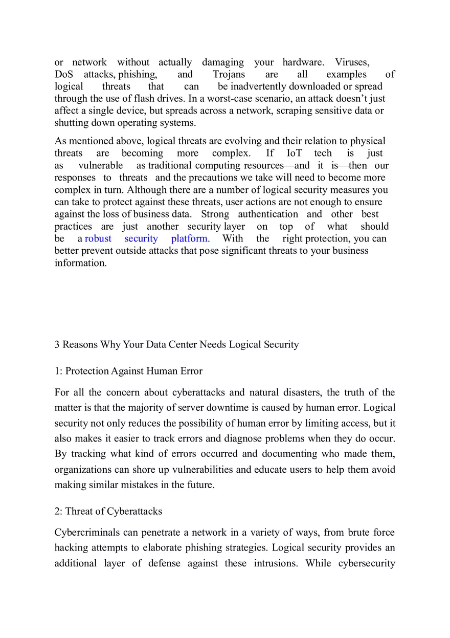 Potential Security Threats to Computer Systems - Page 10
