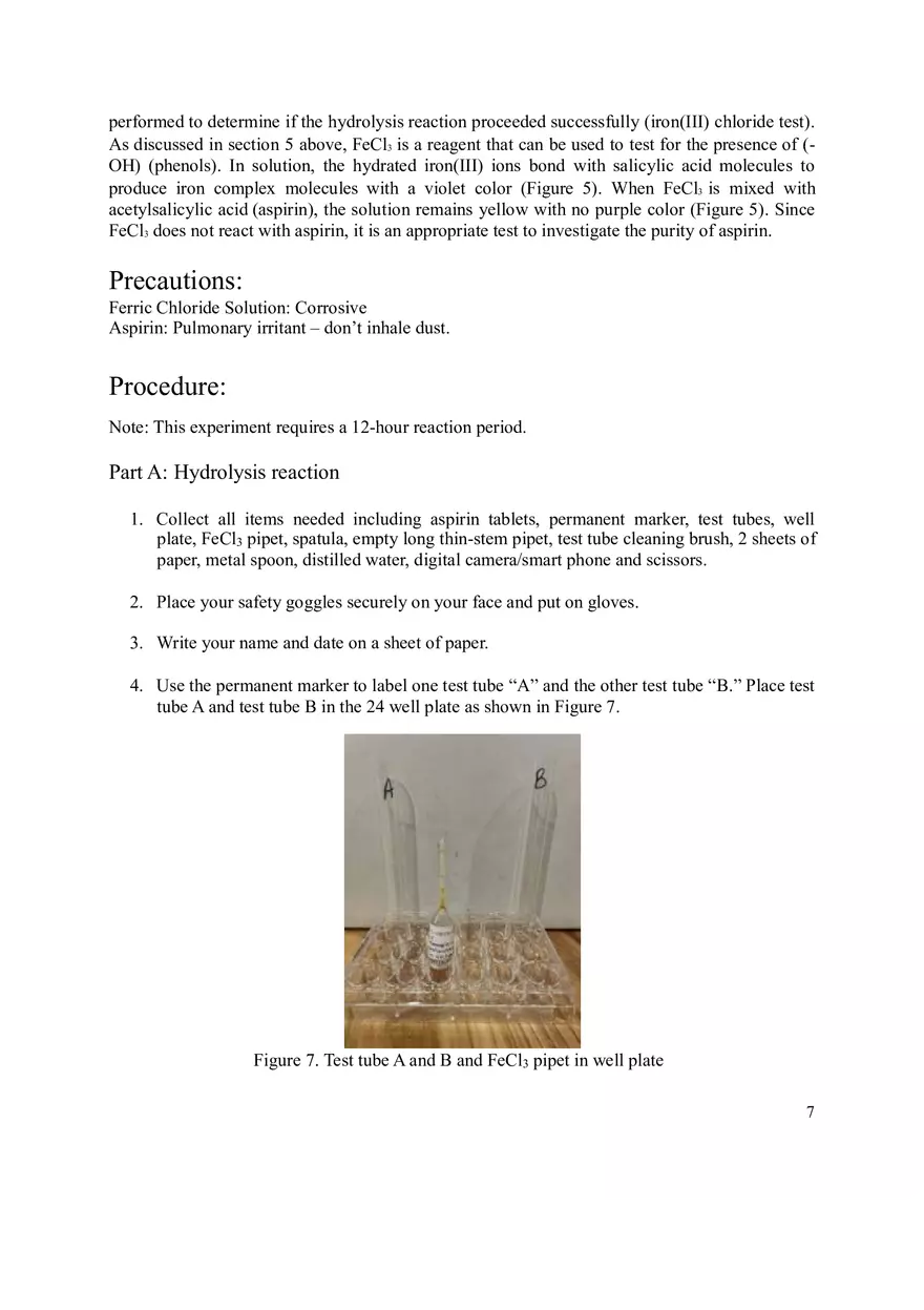 Hydrolysis of Acetylsalicylic Acid (Aspirin) - Page 10