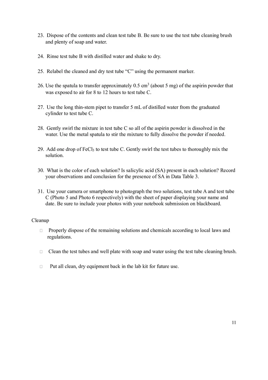 Hydrolysis of Acetylsalicylic Acid (Aspirin) - Page 3