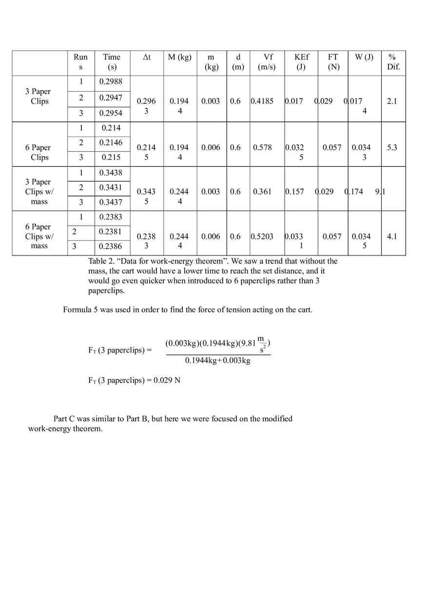 Work and Energy Lab Report 5 - Page 17