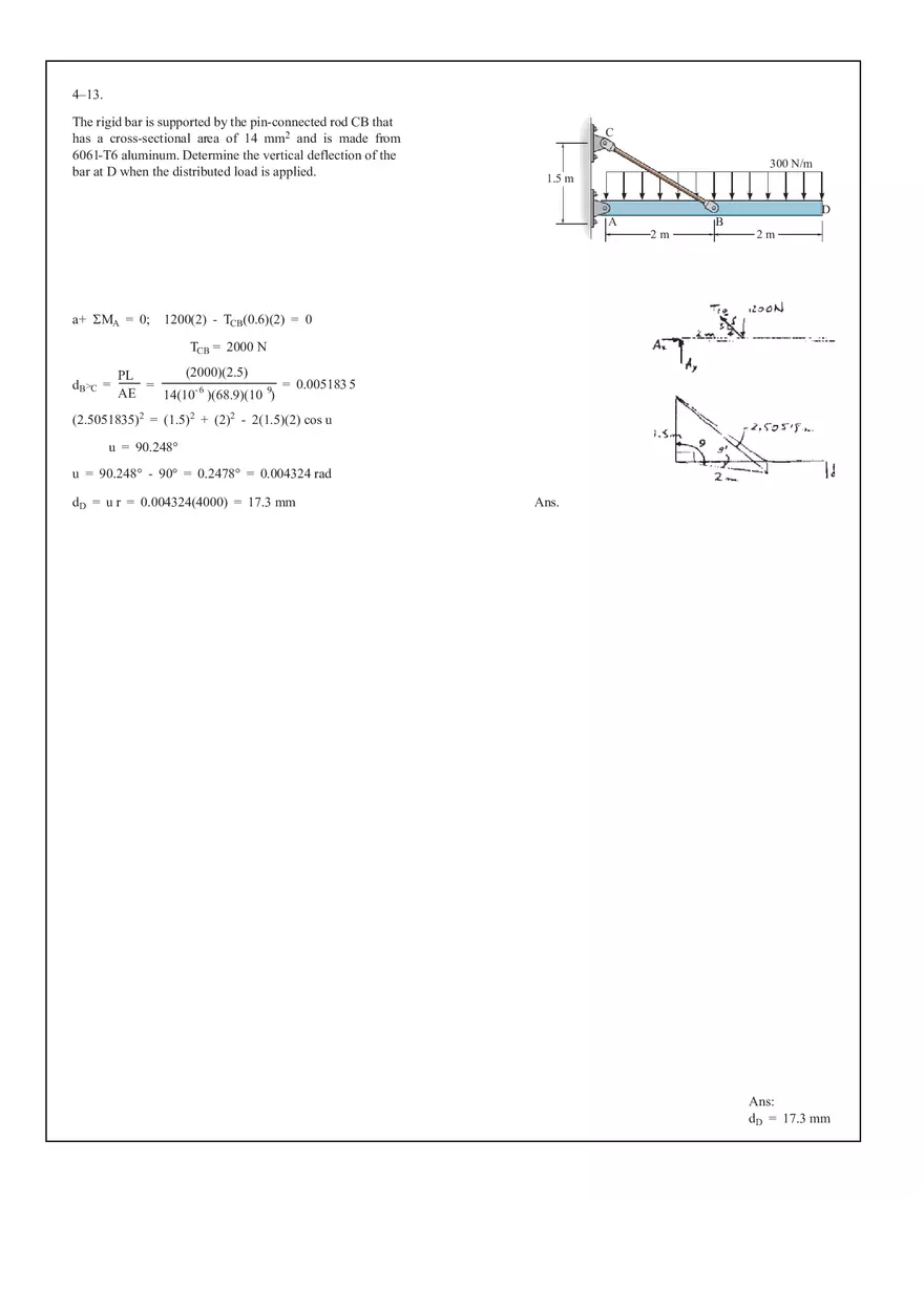 Calculation of Displacements in A992 Steel Rod Under Load Assignment Solutions - Page 2