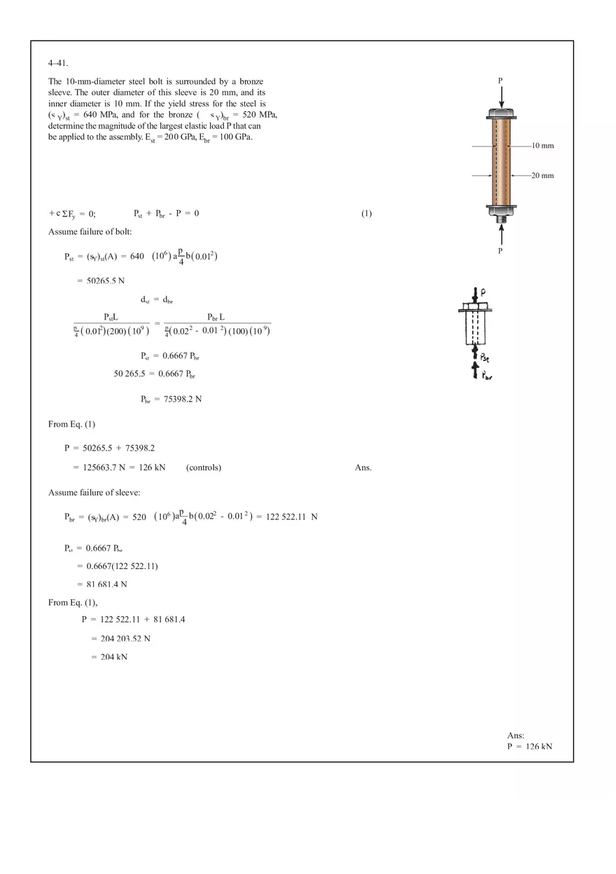 Calculation of Displacements in A992 Steel Rod Under Load Assignment Solutions - Page 3