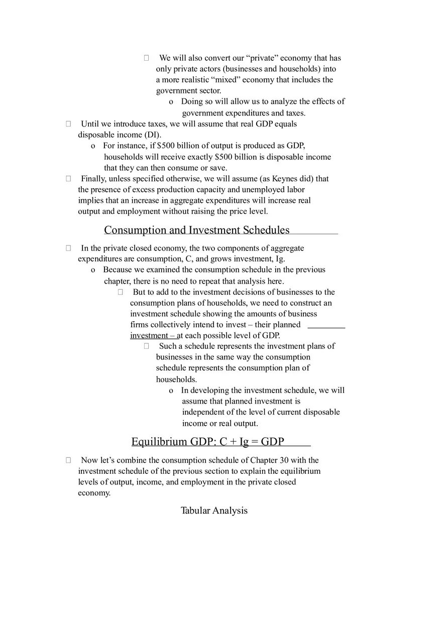 The Aggregate Expenditures Model Part I - Page 7