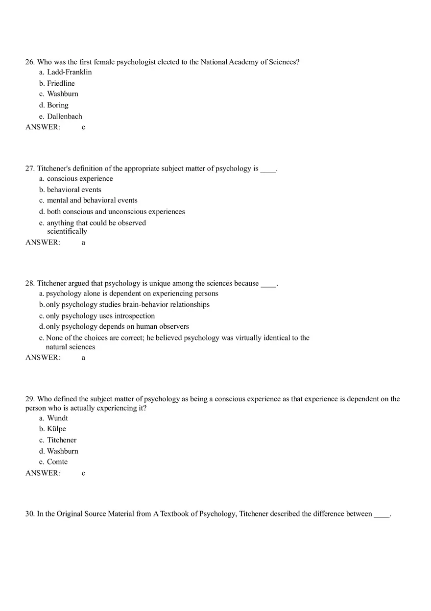 Structuralism Quiz 1-51 Answer Key - Page 7