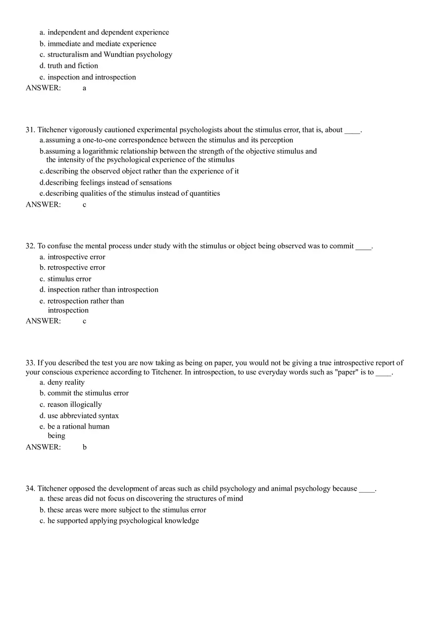 Structuralism Quiz 1-51 Answer Key - Page 8