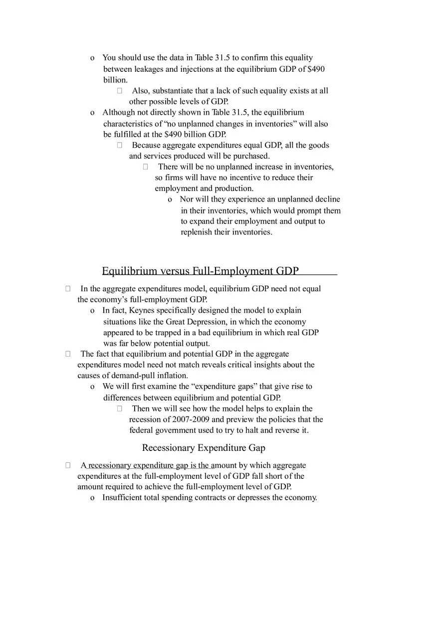 The Aggregate Expenditures Model Part II - Page 7
