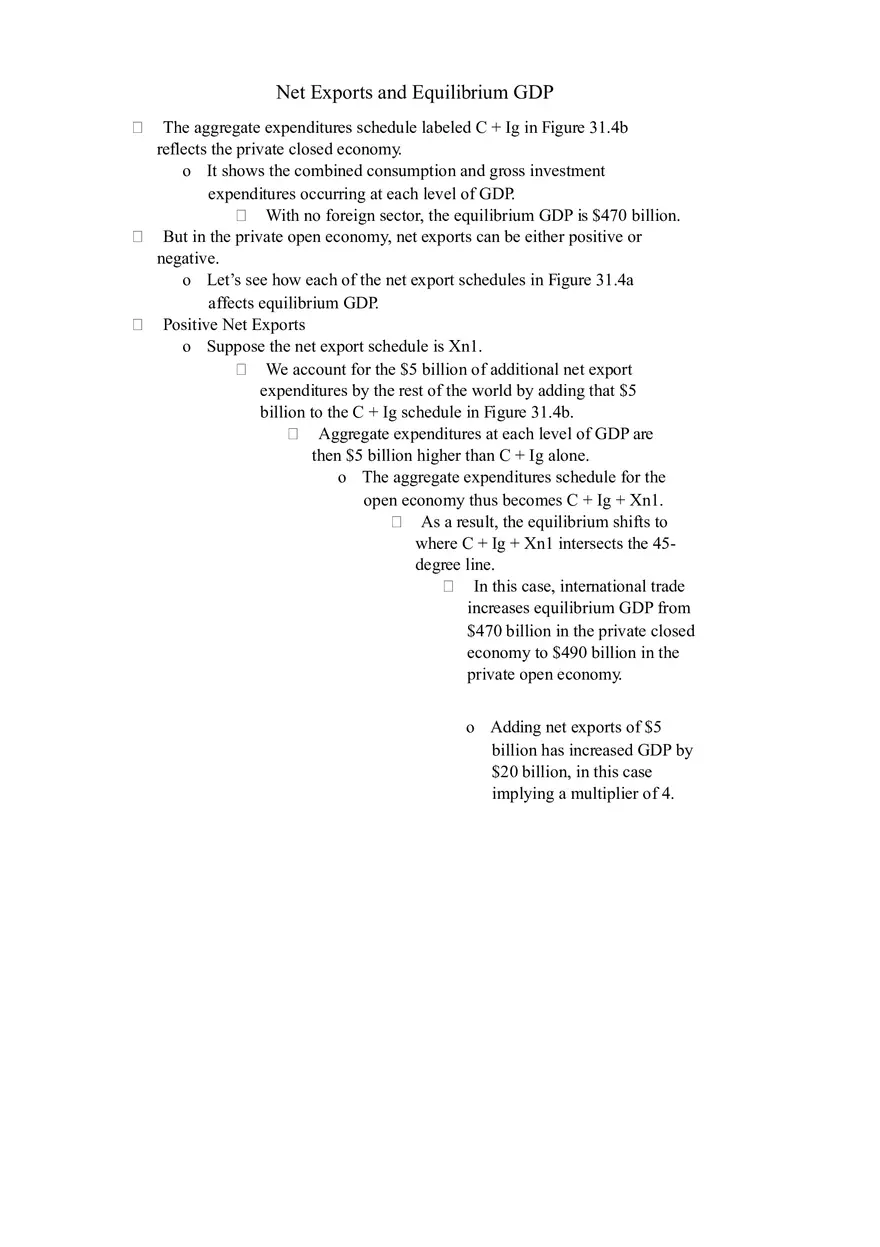 The Aggregate Expenditures Model Part II - Page 1