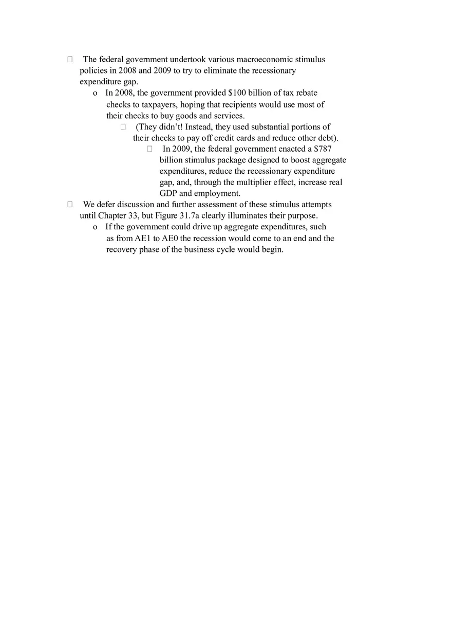 The Aggregate Expenditures Model Part II - Page 3